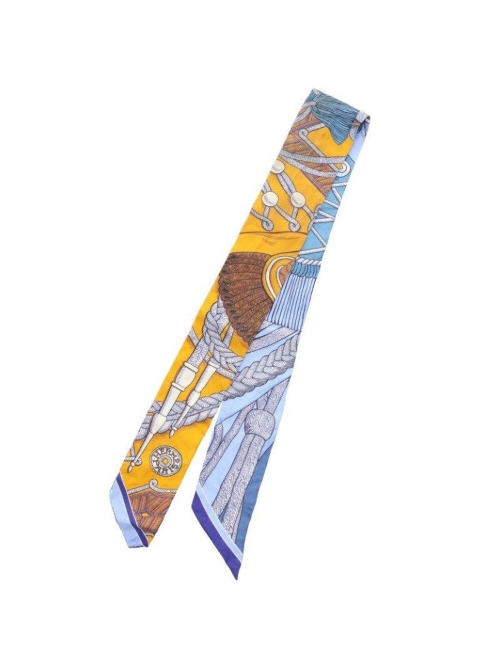 Hermes Twilly Silk All Over Pattern Scarf